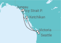 Itinerario della crociera Alaska - Royal Caribbean