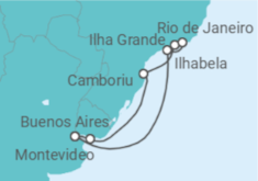 Itinerario della crociera Uruguay, Brasile - Costa Crociere