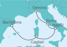 Itinerario della crociera Italia - Costa Crociere