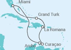 Itinerario della crociera Bahamas, Repubblica Dominicana, Curaçao, Aruba - Carnival Cruise Line