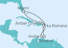 Itinerario della crociera Aruba, Antille Olandesi, Repubblica Dominicana - Carnival Cruise Line