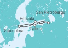 Itinerario della crociera Gioielli del Baltico - Costa Crociere