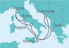 Itinerario della crociera Croazia, Grecia, Italia - NCL Norwegian Cruise Line