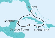 Itinerario della crociera Giamaica, Isole Cayman, Messico - Carnival Cruise Line