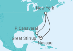 Itinerario della crociera Stati Uniti, Bahamas - NCL Norwegian Cruise Line