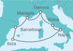 Itinerario della crociera Mediterraneo in estate - Costa Crociere