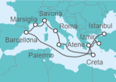 Itinerario della crociera Grecia e Turchia - Costa Crociere