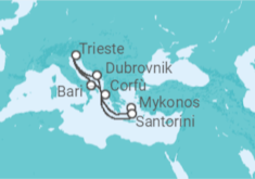Itinerario della crociera Grecia e Croazia - Costa Crociere