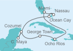 Itinerario della crociera Giamaica, Isole Cayman, Messico, Bahamas - MSC Crociere