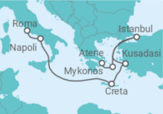 Itinerario della crociera Italia, Grecia, Turchia - Princess Cruises