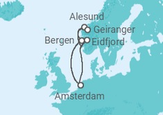 Itinerario della crociera Norvegia - Holland America Line