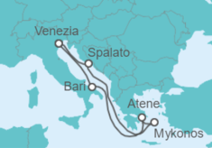 Itinerario della crociera Grecia, Croazia, Italia - MSC Crociere
