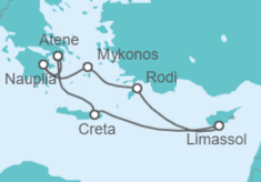 Itinerario della crociera Grecia, Cipro - Seabourn
