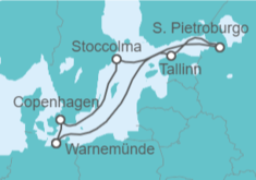 Itinerario della crociera Capitali Baltiche - MSC Crociere