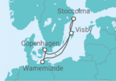 Itinerario della crociera Svezia, Danimarca - AIDA