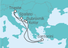 Itinerario della crociera Croazia, Montenegro, Grecia - Holland America Line