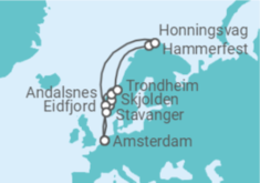 Itinerario della crociera Norvegia - Holland America Line