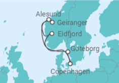 Itinerario della crociera Norvegia - Holland America Line