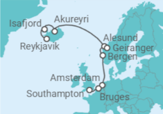 Itinerario della crociera Islanda, Norvegia, Olanda, Belgio - NCL Norwegian Cruise Line