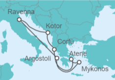 Itinerario della crociera Montenegro, Grecia - Royal Caribbean