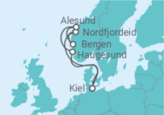 Itinerario della crociera Norvegia - MSC Crociere