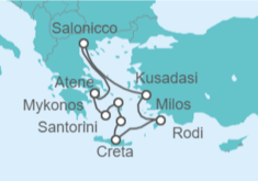 Itinerario della crociera Grecia - Celestyal Cruises