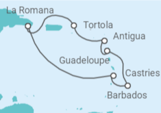 Itinerario della crociera Antille - Costa Crociere