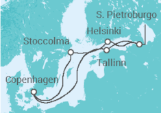 Itinerario della crociera Estonia, Russia, Finlandia, Svezia - Disney Cruise Line