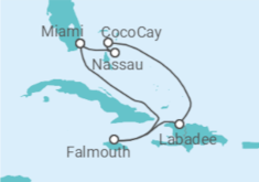 Itinerario della crociera Bahamas, Giamaica - Royal Caribbean