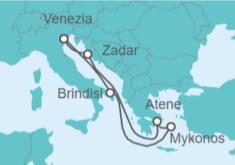Itinerario della crociera Italia, Grecia - MSC Crociere