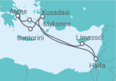 Itinerario della crociera Cipro, Grecia, Turchia - MSC Crociere