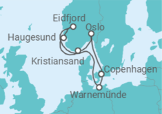 Itinerario della crociera Fiordi Norvegesi - MSC Crociere
