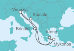 Itinerario della crociera Croazia, Italia, Grecia - MSC Crociere