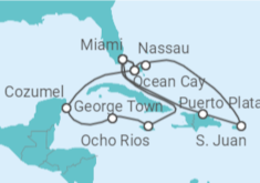 Itinerario della crociera Portorico, Bahamas, Stati Uniti, Giamaica, Isole Cayman, Messico - MSC Crociere