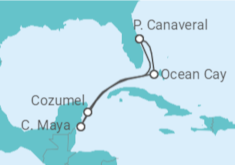 Itinerario della crociera Messico - MSC Crociere