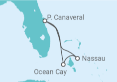 Itinerario della crociera Bahamas - MSC Crociere