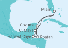 Itinerario della crociera Honduras, Messico - Regent Seven Seas