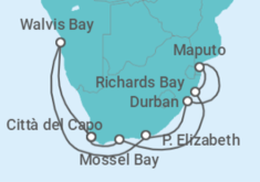 Itinerario della crociera Namibia, Sudafrica, Mozambico - Regent Seven Seas