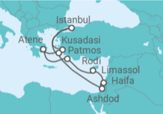 Itinerario della crociera Turchia, Greciae, Cipro - NCL Norwegian Cruise Line