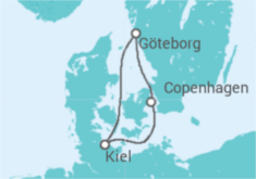 Itinerario della crociera Svezia, Danimarca - AIDA
