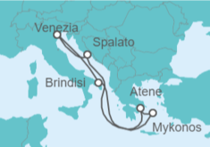 Itinerario della crociera Grecia, Croazia, Italia bevande incluse - MSC Crociere