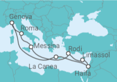 Itinerario della crociera Grecia, Ciproe, Italia bevande incluse - MSC Crociere
