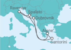Itinerario della crociera Croazia, Grecia - Royal Caribbean