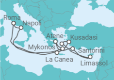 Itinerario della crociera Grecia, Turchia, Cipro, Italia - Royal Caribbean