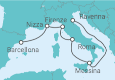 Itinerario della crociera Italia, Francia - Royal Caribbean