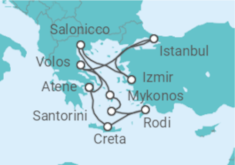 Itinerario della crociera Grecia, Turchia - NCL Norwegian Cruise Line