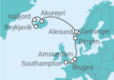 Itinerario della crociera Belgio, Olanda, Norvegia, Islanda - NCL Norwegian Cruise Line