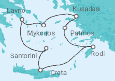 Itinerario della crociera Grecia, Turchia - Celestyal Cruises