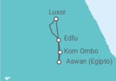 Itinerario della crociera Luxor - Amadahlia - AmaWaterways