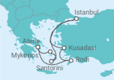 Itinerario della crociera Grecia, Turchia - Celebrity Cruises
